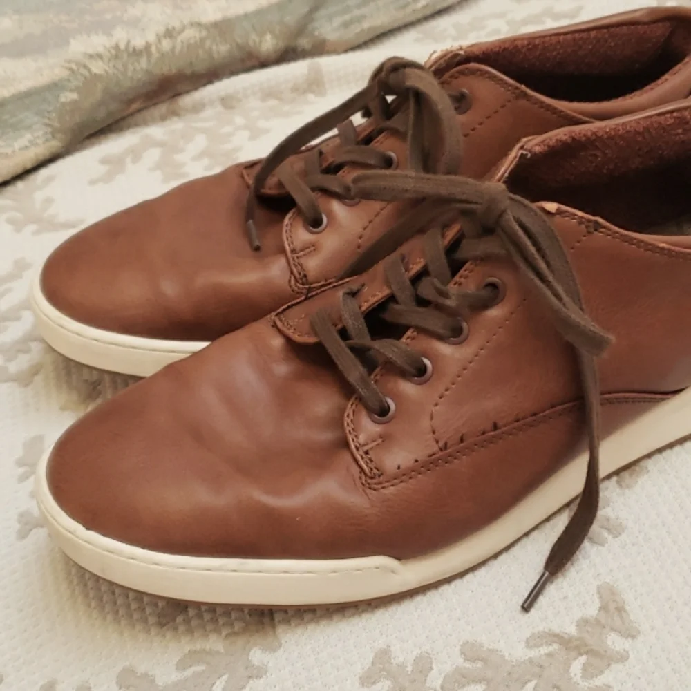 Aldo Mens Nerrawia Casual Shoes Brown Cognac Lace Up Round Toe 9.5 EUR 42.5 - Picture 8 of 16